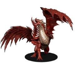 Pathfinder Battles - Dungeons Deep Gargantuan Red Dragon (Dinged Up Box - Mini is Fine)